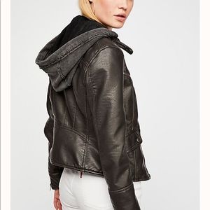 Free People Vegan Leather Jacket